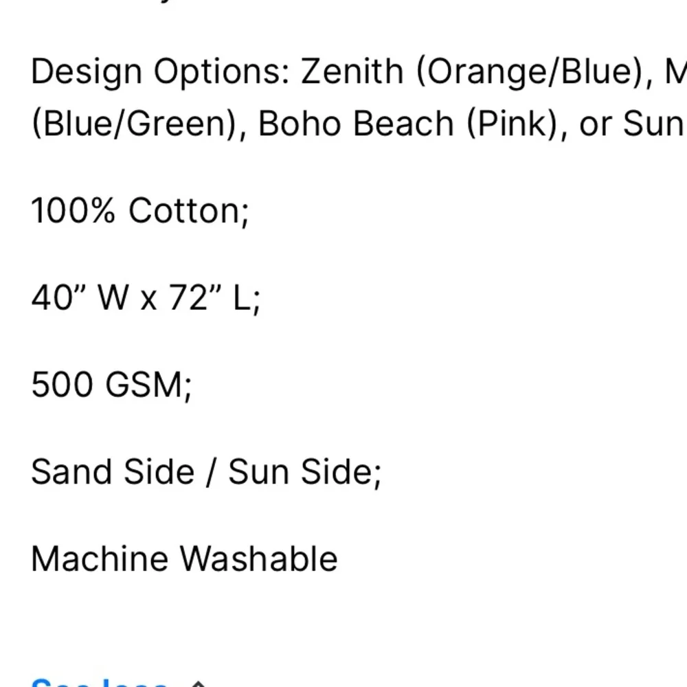 Zenith Orange and Blue Beach Towel